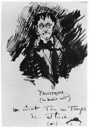 Palestrina en costume noir